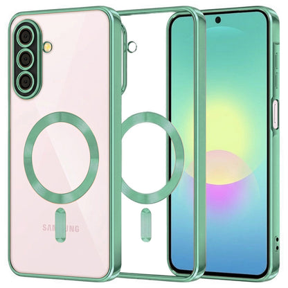 Coque MagSafe pour Samsung Galaxy A27 5G, Techsuit, Luxury Crystal, Vert Clair
