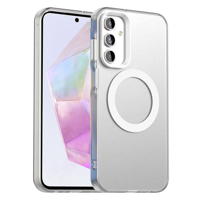 Coque MagSafe pour Samsung Galaxy A35 5G A356, Techsuit, CandyCase, Blanche