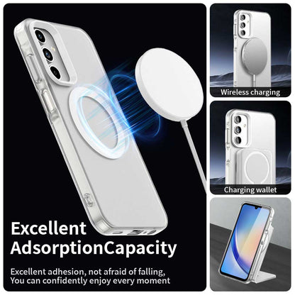 Coque MagSafe pour Samsung Galaxy A35 5G A356, Techsuit, CandyCase, Blanche
