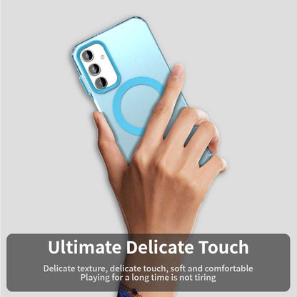 Coque MagSafe pour Samsung Galaxy A35 5G A356, Techsuit, CandyCase, Bleue