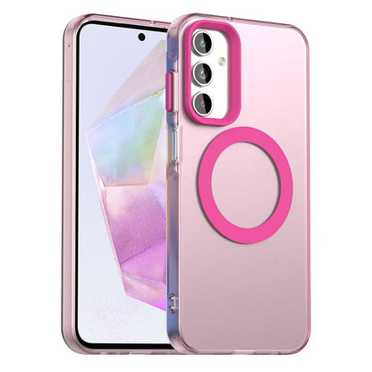 Coque MagSafe pour Samsung Galaxy A35 5G A356, Techsuit, CandyCase, Rose