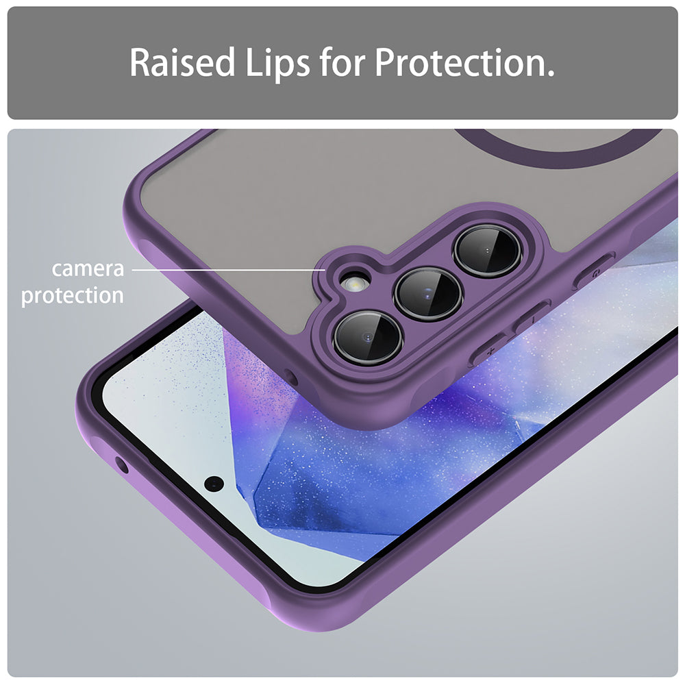 MagSafe Case for Samsung Galaxy A35 5G A356, Techsuit, HaloFrost II, Purple