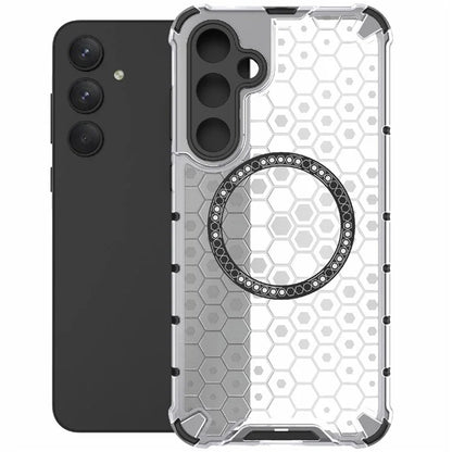 MagSafe Case for Samsung Galaxy A35 5G A356, Techsuit, HoneyComb Shield, White