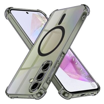 MagSafe Case for Samsung Galaxy A35 5G A356, Techsuit, Shockproof Clear, Smoke