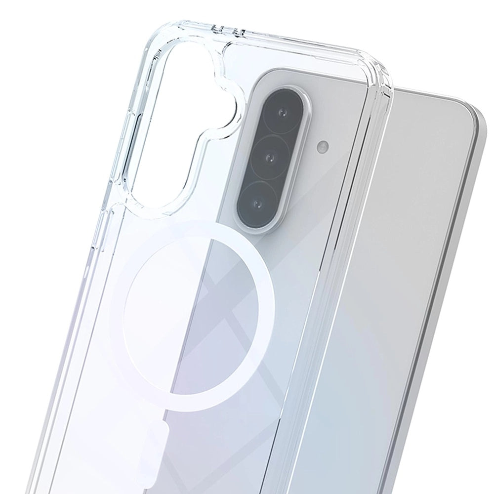 Coque MagSafe pour Samsung Galaxy A36 A366, 3MK, Armor MagCase, Transparente