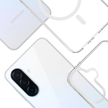 Coque MagSafe pour Samsung Galaxy A36 A366, 3MK, Armor MagCase, Transparente