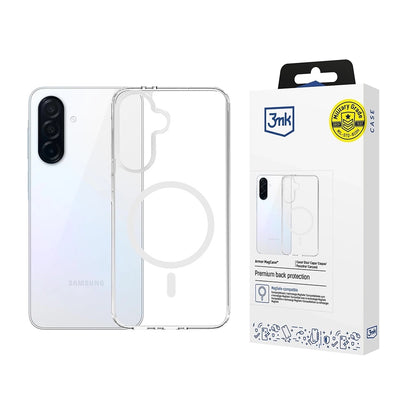 Coque MagSafe pour Samsung Galaxy A36 A366, 3MK, Armor MagCase, Transparente