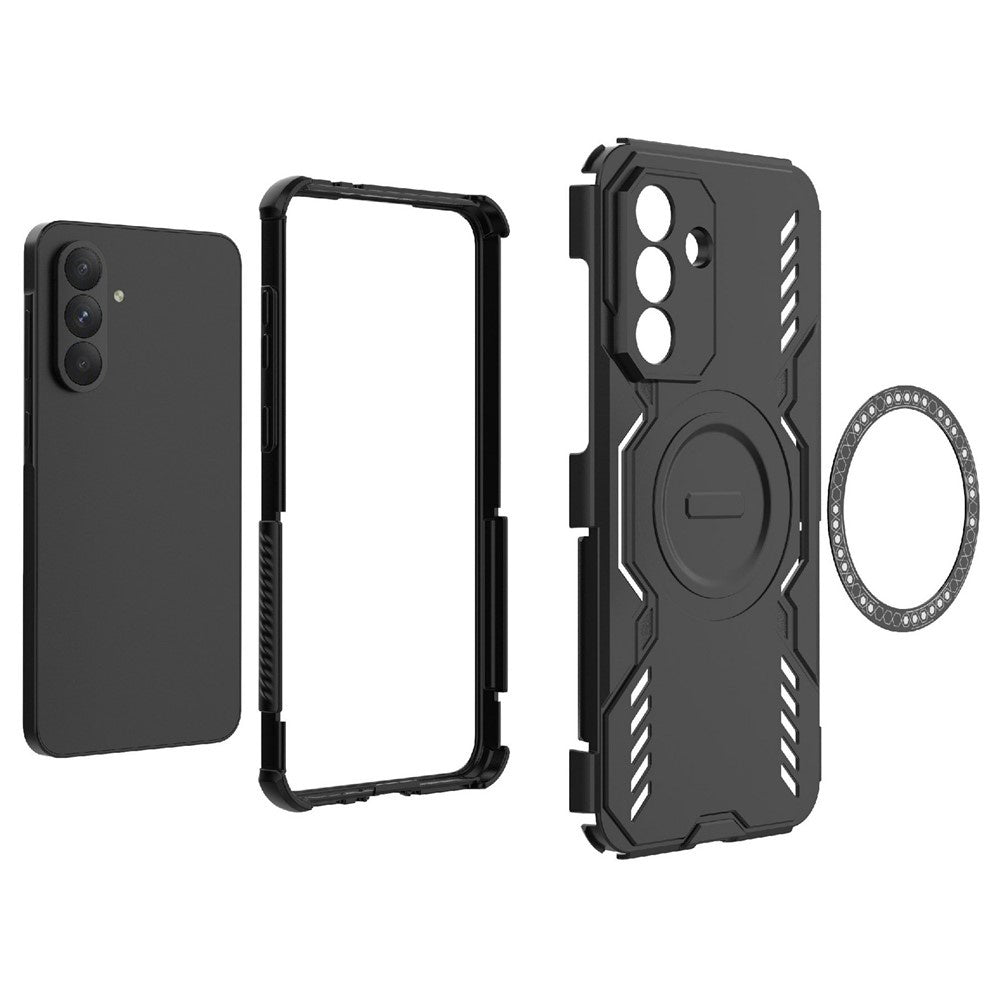 MagSafe Case for Samsung Galaxy A36 A366, Techsuit, ArmorMag, Blue