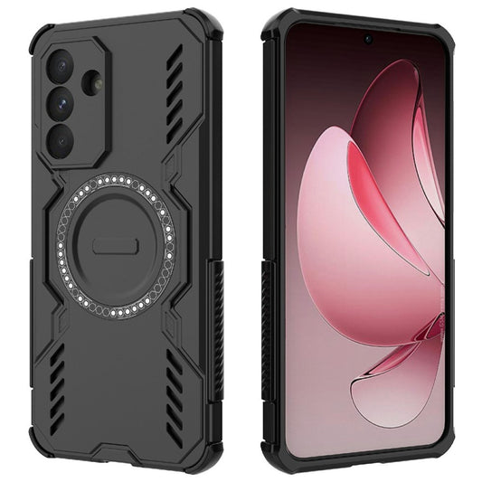 Coque MagSafe pour Samsung Galaxy A36 A366, Techsuit, ArmorMag, Noire