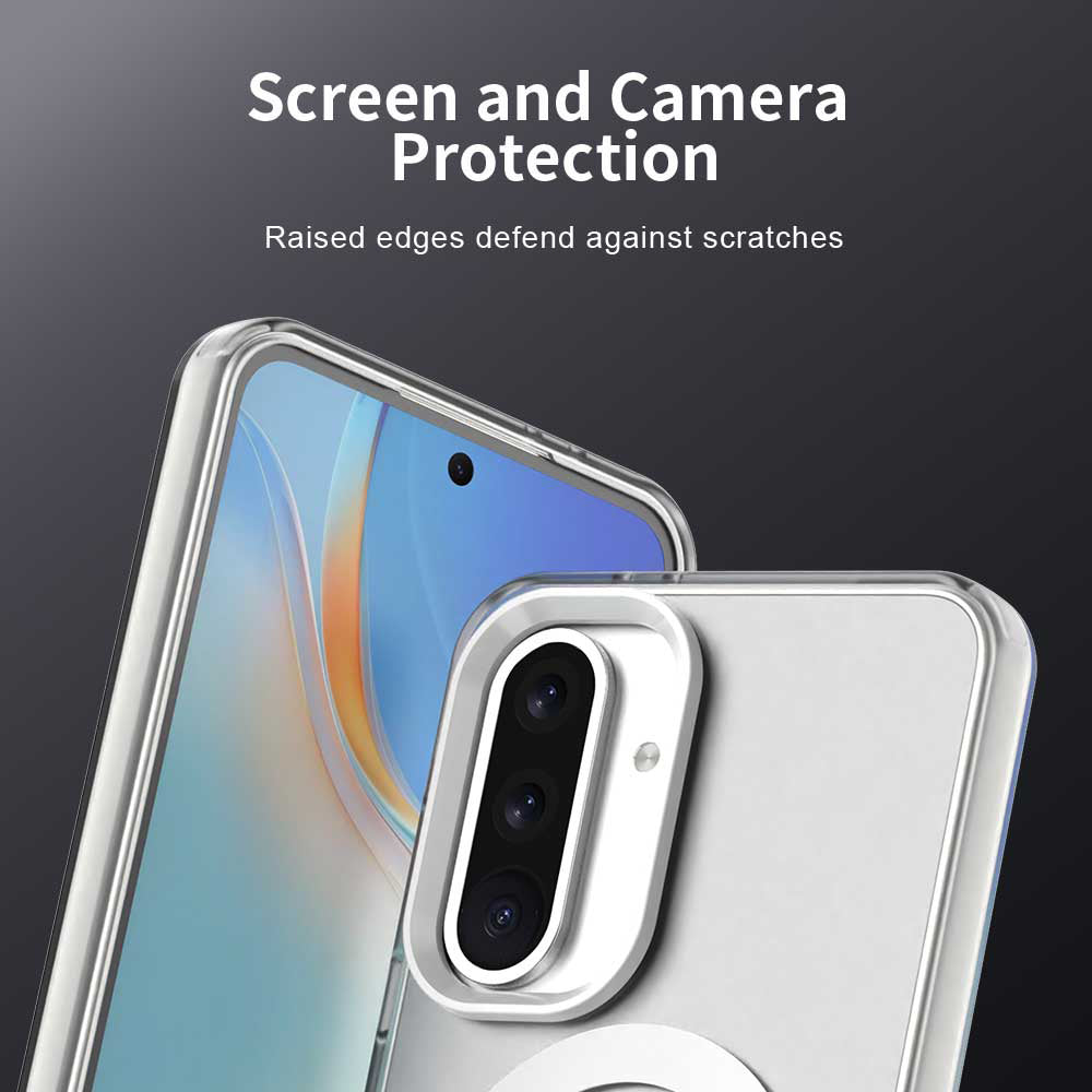 Coque MagSafe pour Samsung Galaxy A36 A366, Techsuit, CandyCase, Blanche