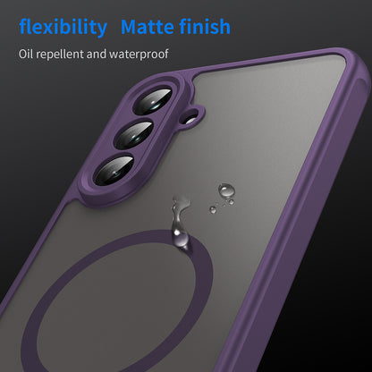 Coque MagSafe pour Samsung Galaxy A36 A366, Techsuit, HaloFrost II, Violet