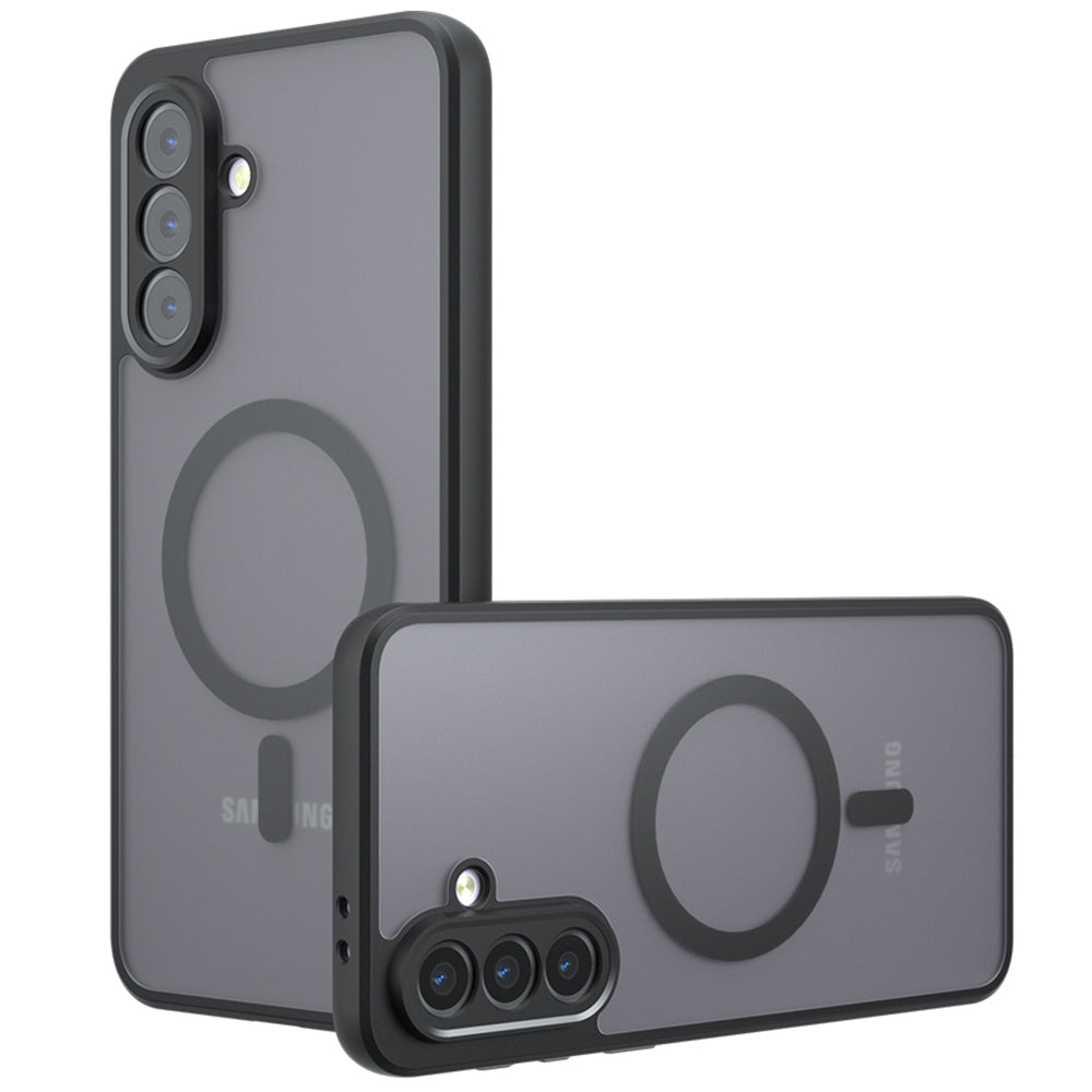 Coque MagSafe pour Samsung Galaxy A36 A366, Techsuit, PureFrost, Noire
