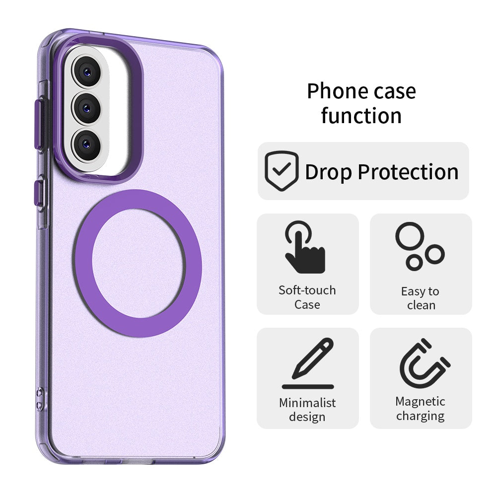 Étui MagSafe pour Samsung Galaxy A37 5G, Techsuit, CandyCase, Mauve