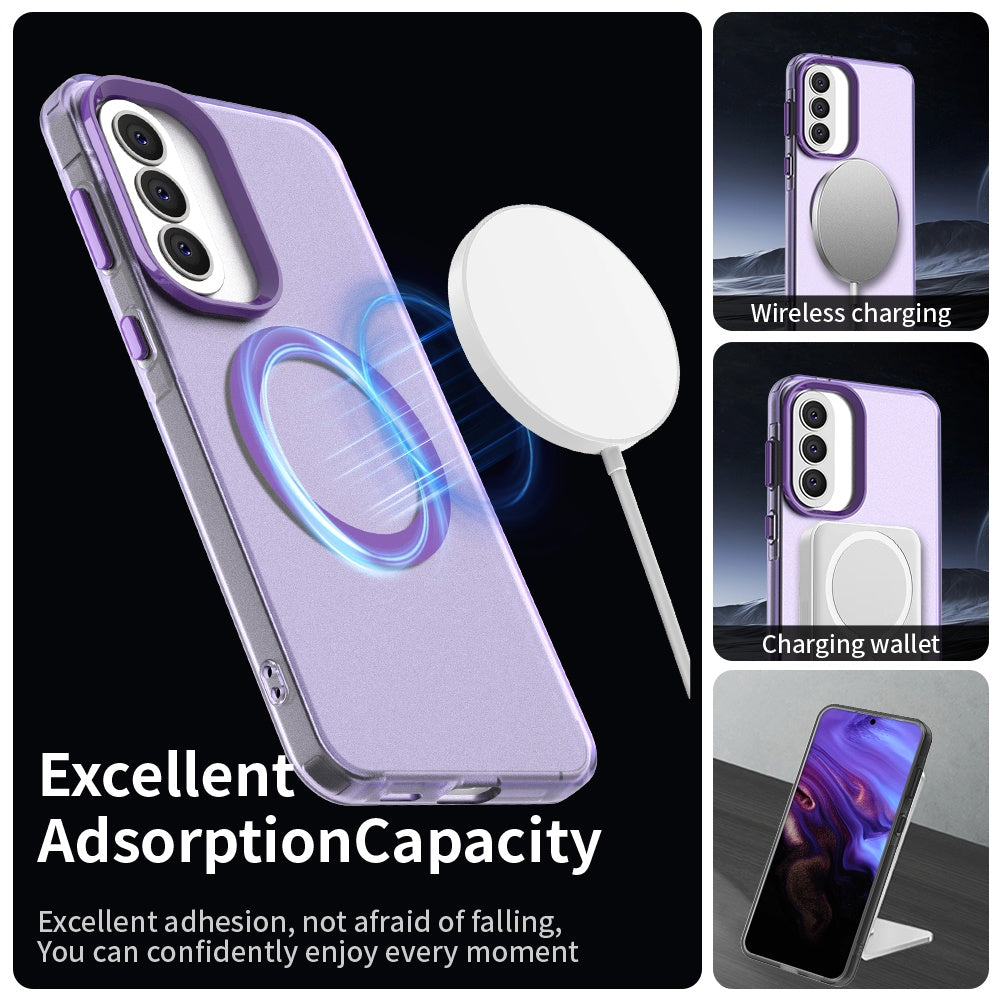 Étui MagSafe pour Samsung Galaxy A37 5G, Techsuit, CandyCase, Mauve