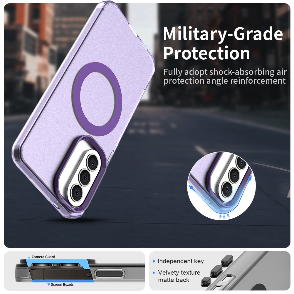 Étui MagSafe pour Samsung Galaxy A37 5G, Techsuit, CandyCase, Mauve
