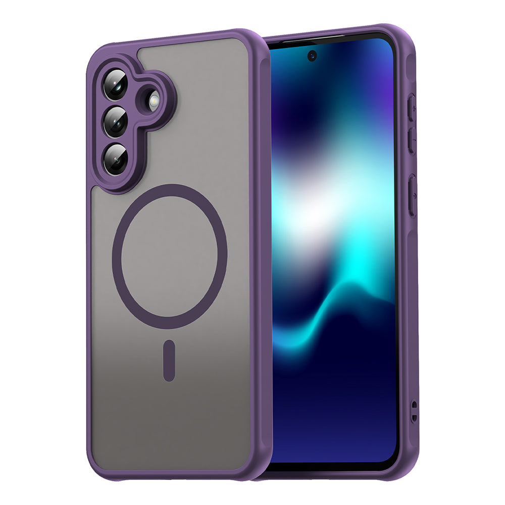 Coque MagSafe pour Samsung Galaxy A37 5G, Techsuit, HaloFrost II, Mauve