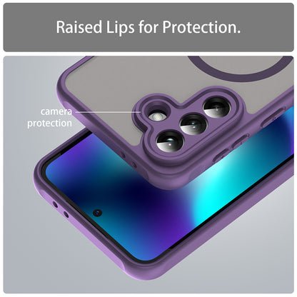 Coque MagSafe pour Samsung Galaxy A37 5G, Techsuit, HaloFrost II, Mauve