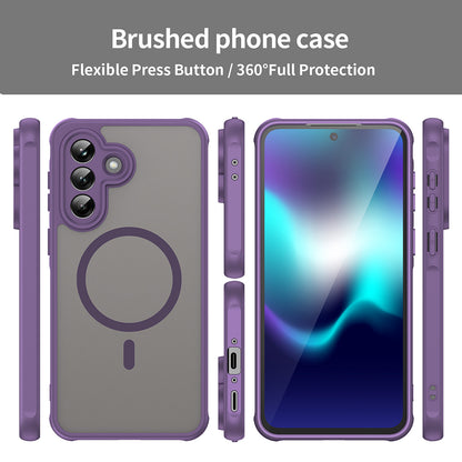 Coque MagSafe pour Samsung Galaxy A37 5G, Techsuit, HaloFrost II, Mauve