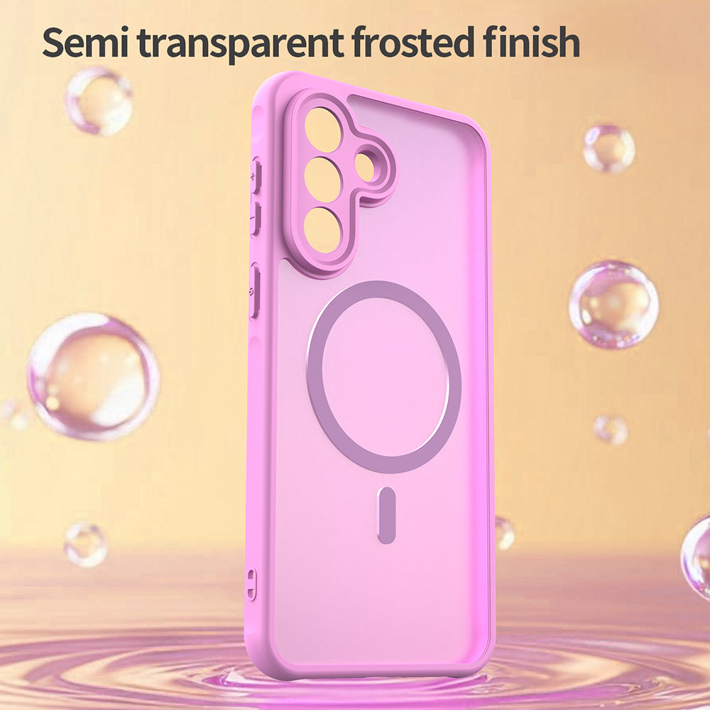 Étui MagSafe pour Samsung Galaxy A37 5G, Techsuit, HaloFrost II, Rose