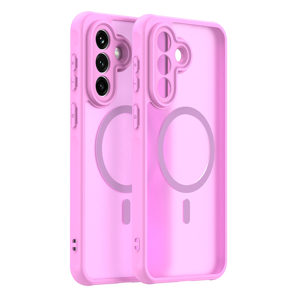 Étui MagSafe pour Samsung Galaxy A37 5G, Techsuit, HaloFrost II, Rose