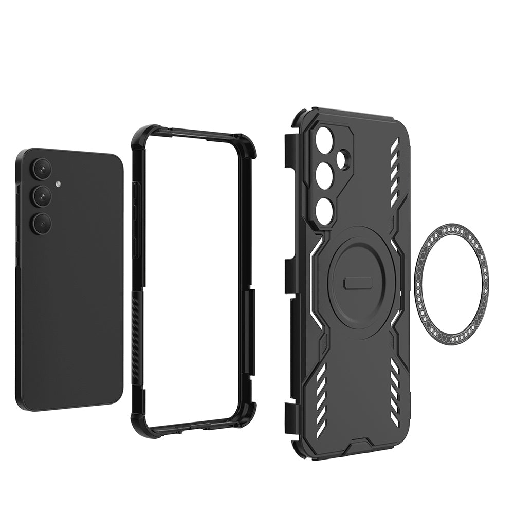 MagSafe Case for Samsung Galaxy A55 5G A556, Techsuit, ArmorMag, Blue