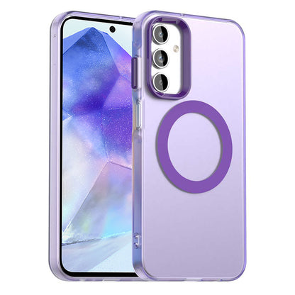 Coque MagSafe pour Samsung Galaxy A55 5G A556, Techsuit, CandyCase, Violet