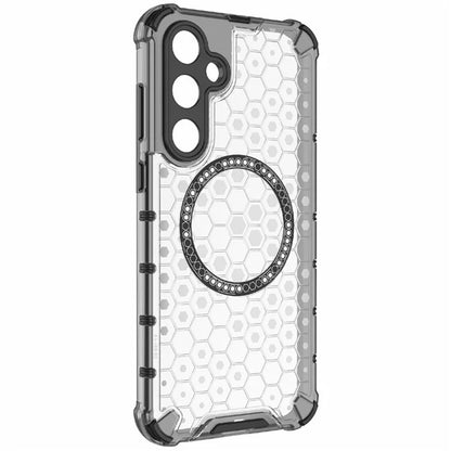 MagSafe Case for Samsung Galaxy A55 5G A556, Techsuit, HoneyComb Shield, White