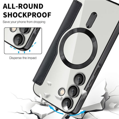 Coque MagSafe pour Samsung Galaxy A55 5G A556, Techsuit, SmartMag Book, Noire
