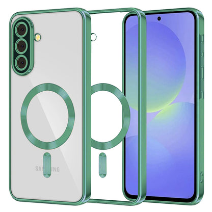 Coque MagSafe pour Samsung Galaxy A56 A566 / A36 A366, Techsuit, Luxury Crystal, Vert Clair