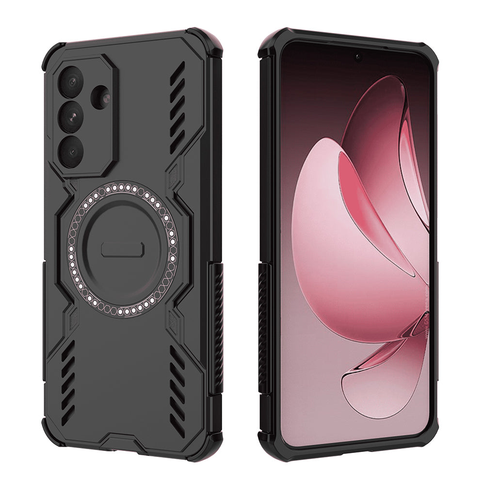 Coque MagSafe pour Samsung Galaxy A56 A566, Techsuit, ArmorMag, Noire