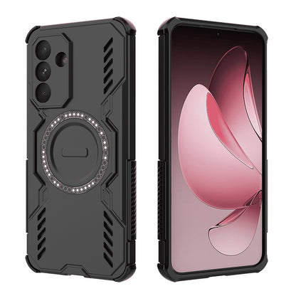Coque MagSafe pour Samsung Galaxy A56 A566, Techsuit, ArmorMag, Noire