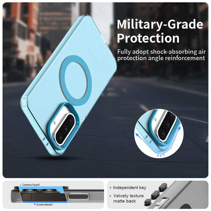 Coque MagSafe pour Samsung Galaxy A56 A566, Techsuit, CandyCase, Bleue