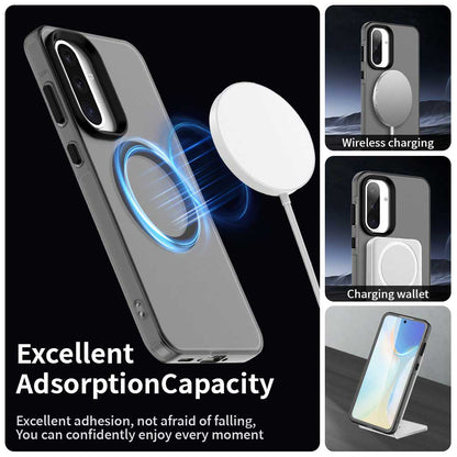 Coque MagSafe pour Samsung Galaxy A56 A566, Techsuit, CandyCase, Noire