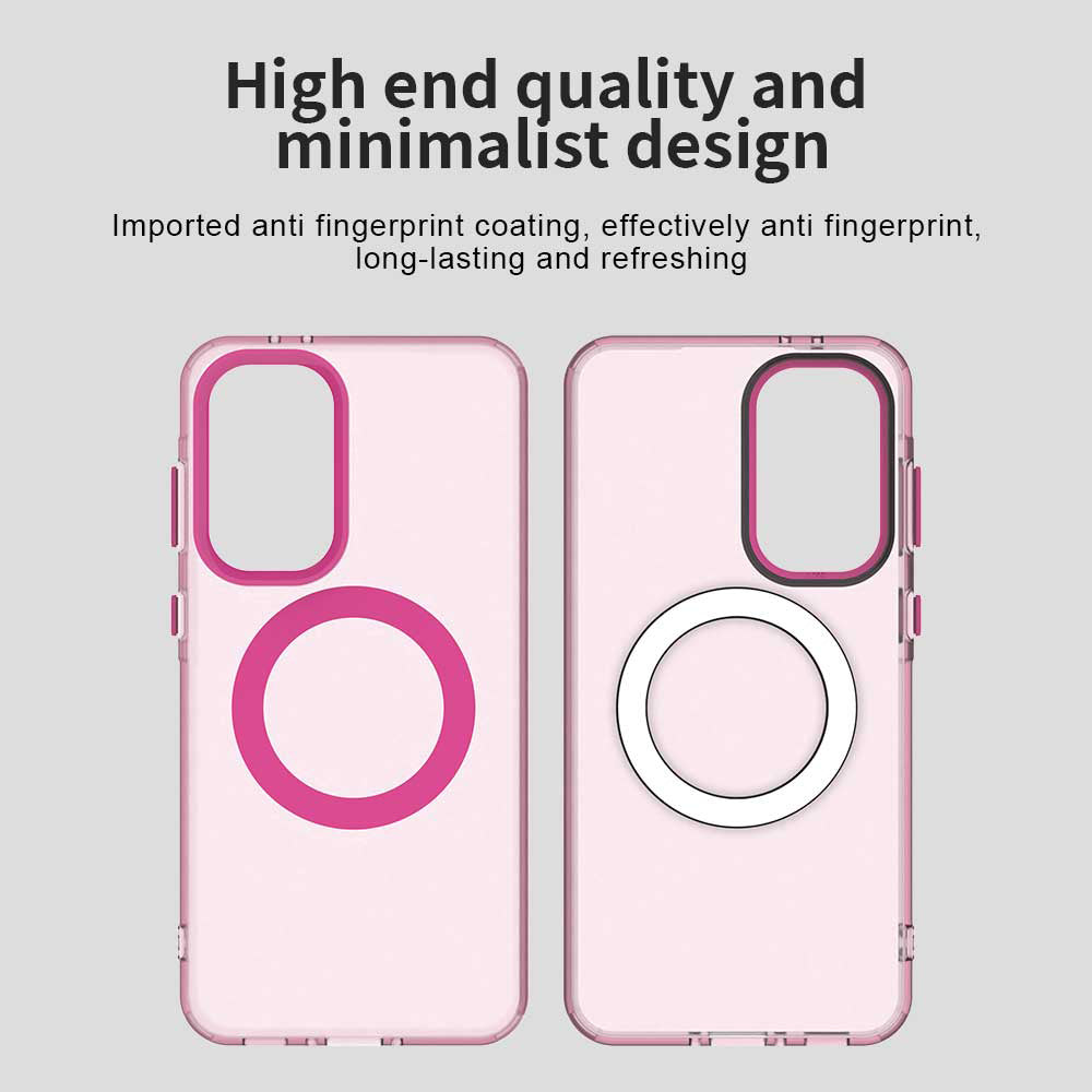 Coque MagSafe pour Samsung Galaxy A56 A566, Techsuit, CandyCase, Rose