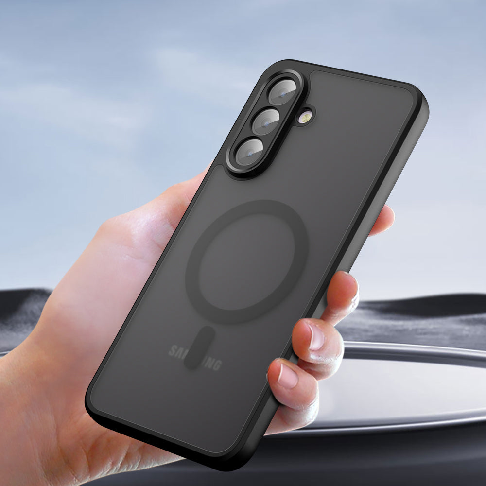 MagSafe Case for Samsung Galaxy A56 A566, Techsuit, PureFrost, Satin Black