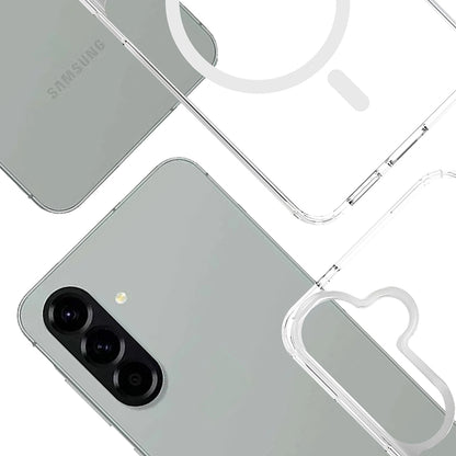 Coque MagSafe pour Samsung Galaxy A57 5G, 3MK, Armor MagCase, Transparente