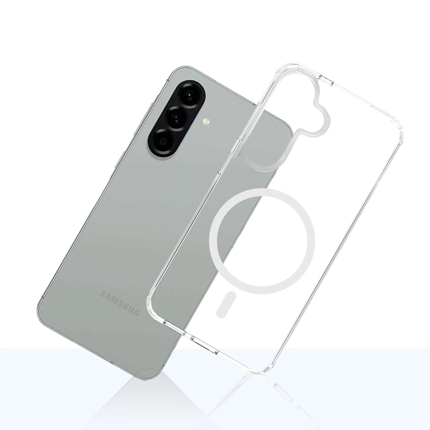 Coque MagSafe pour Samsung Galaxy A57 5G, 3MK, Armor MagCase, Transparente