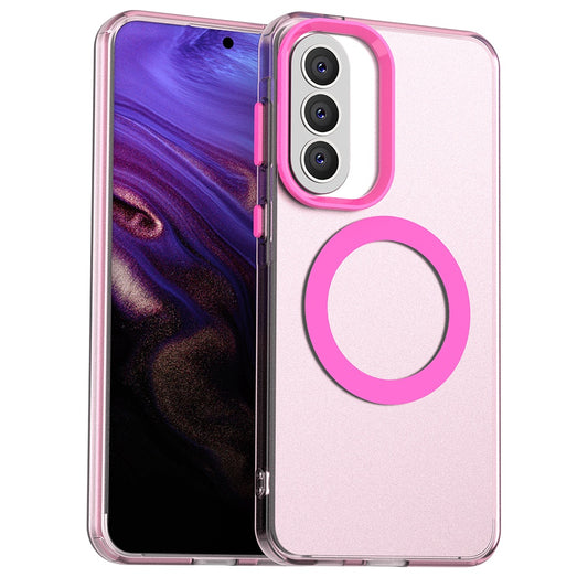 Housse MagSafe pour Samsung Galaxy A57 5G, Techsuit, CandyCase, Rose.