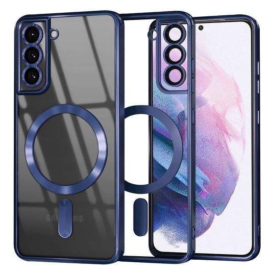 MagSafe Case for Samsung Galaxy S21+ 5G G996, Techsuit, Luxury Crystal, Dark Blue