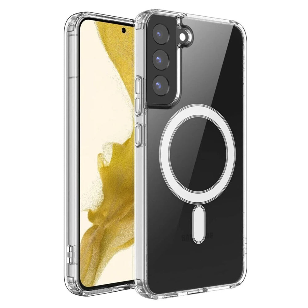 Coque MagSafe pour Samsung Galaxy S22 5G S901, Techsuit, Pro, Transparente
