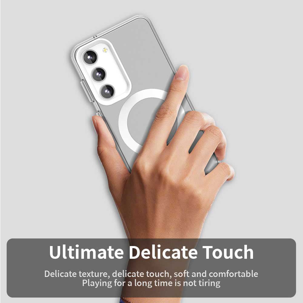 Coque MagSafe pour Samsung Galaxy S23+ S916, Techsuit, CandyCase, Blanche