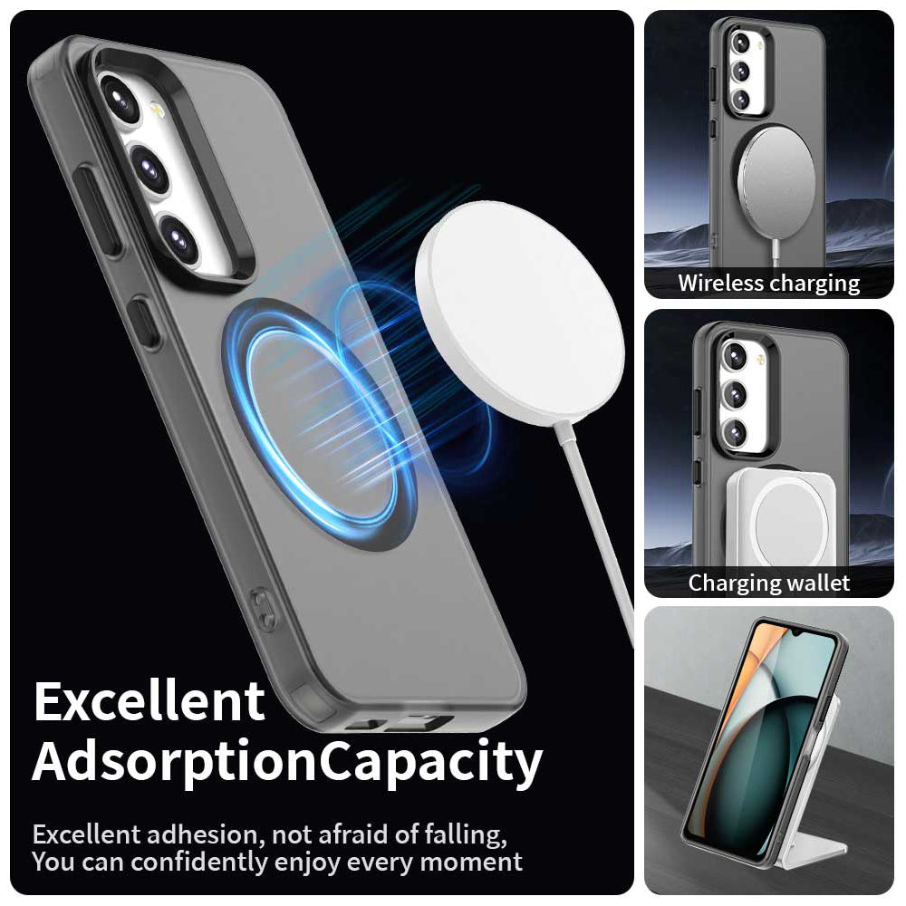 Coque MagSafe pour Samsung Galaxy S23+ S916, Techsuit, CandyCase, Noire
