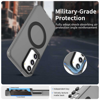 Coque MagSafe pour Samsung Galaxy S23+ S916, Techsuit, CandyCase, Noire
