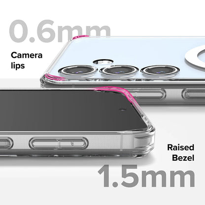 Coque MagSafe pour Samsung Galaxy S24 FE S721, Ringke, Fusion, Transparente
