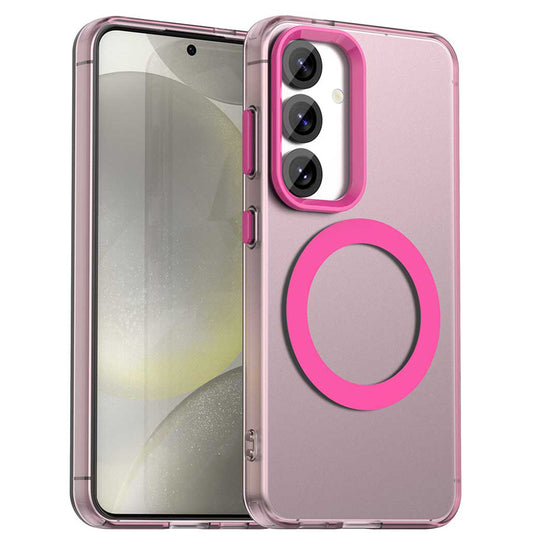 Coque MagSafe pour Samsung Galaxy S24 FE S721, Techsuit, CandyCase, Rose