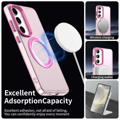 Coque MagSafe pour Samsung Galaxy S24 FE S721, Techsuit, CandyCase, Rose