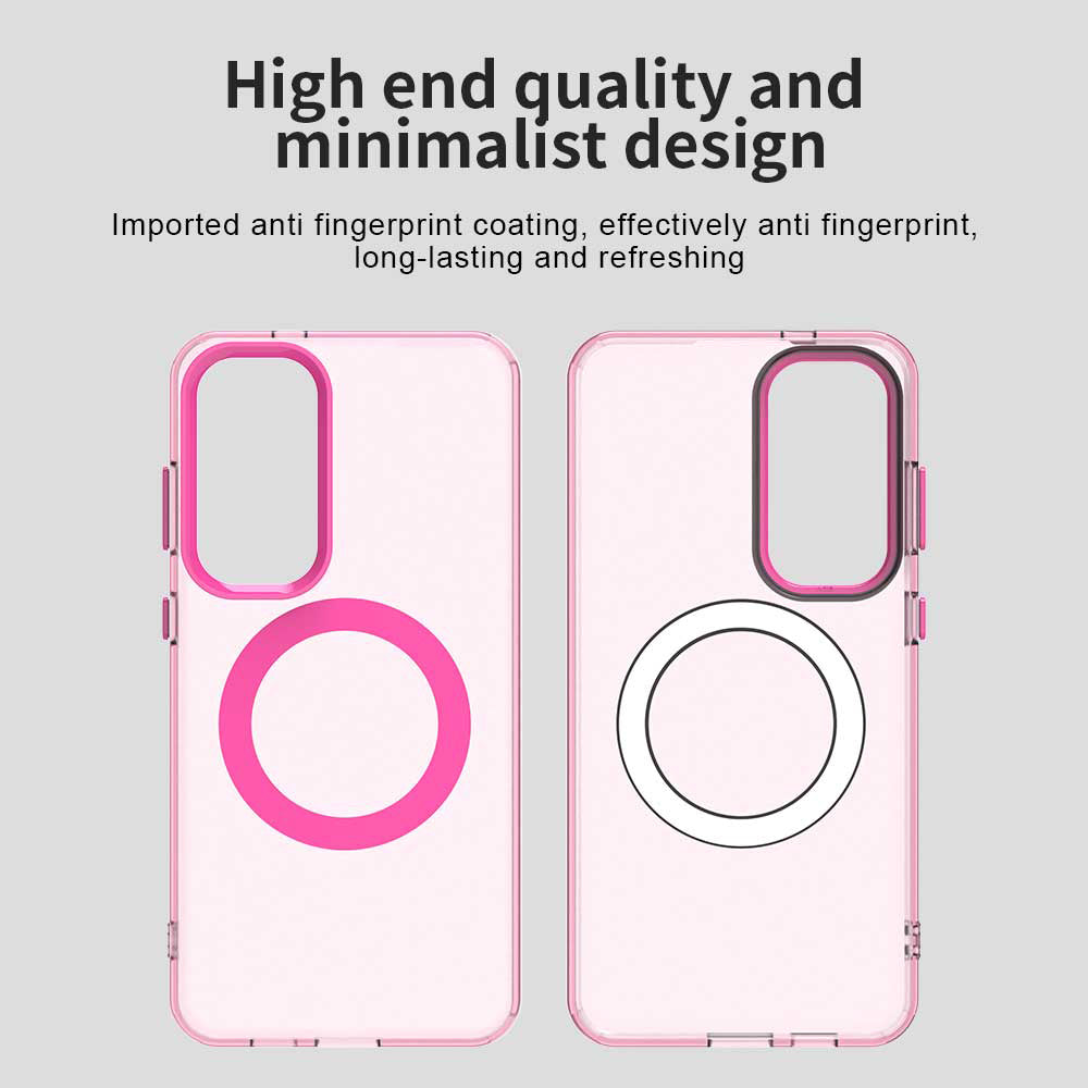 Coque MagSafe pour Samsung Galaxy S24 FE S721, Techsuit, CandyCase, Rose