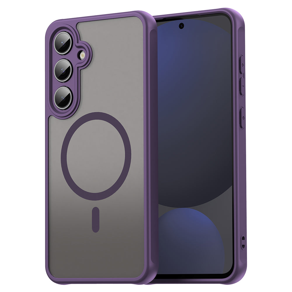 MagSafe Case for Samsung Galaxy S24 FE S721, Techsuit, HaloFrost II, Purple