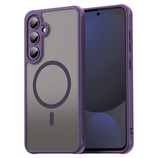 Coque MagSafe pour Samsung Galaxy S24 FE S721, Techsuit, HaloFrost II, Violet