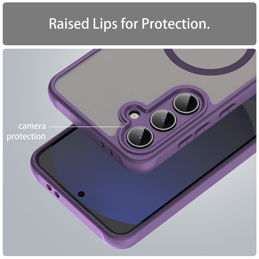 MagSafe Case for Samsung Galaxy S24 FE S721, Techsuit, HaloFrost II, Purple